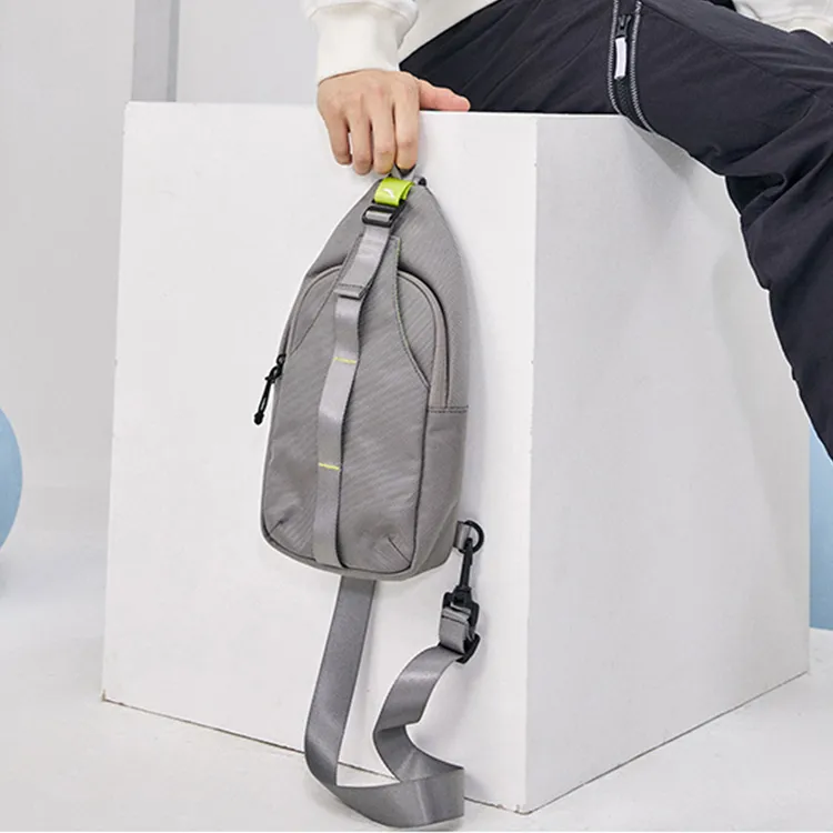 Anta Polyester Sling Bag Regular Unisex Gray-5