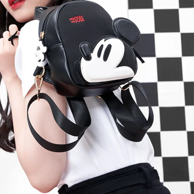 Disney Artificial Leather Backpack Regular Unisex Black-5