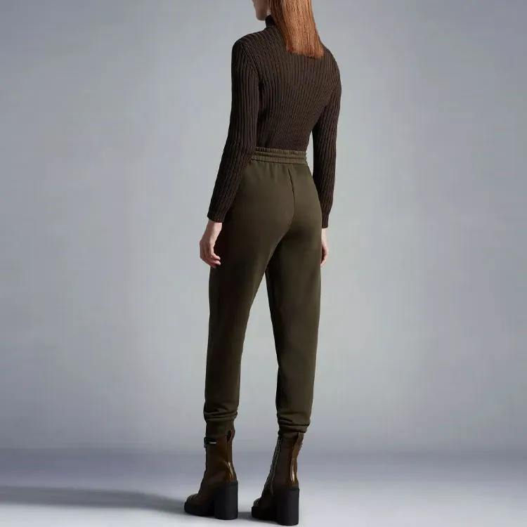 Moncler Knitted Sweatpants Women's Green-2
