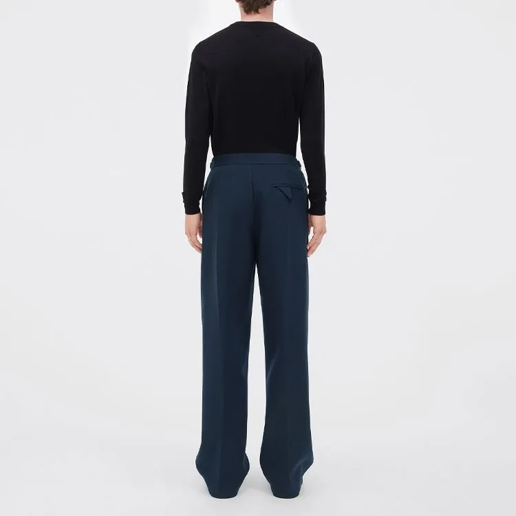 Bottega Veneta Casual Pants Men Blue-2