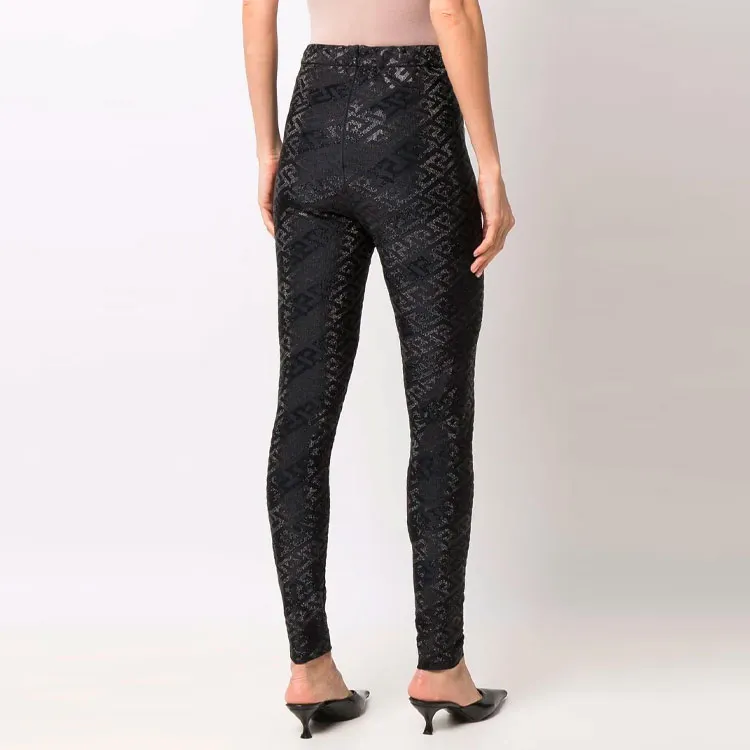 VERSACE Leggings Women's Black-2