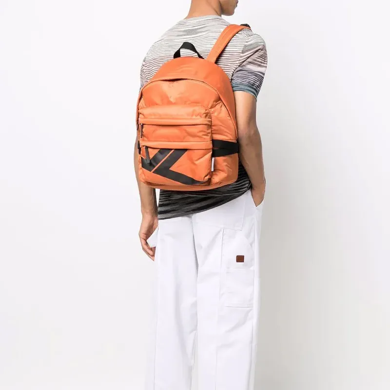 Lanvin Polyester Backpack Men's Orange-4