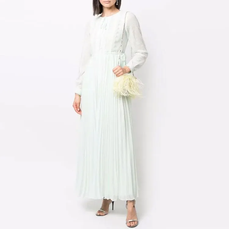 Self-portrait Lace-trim Maxi Dress-1