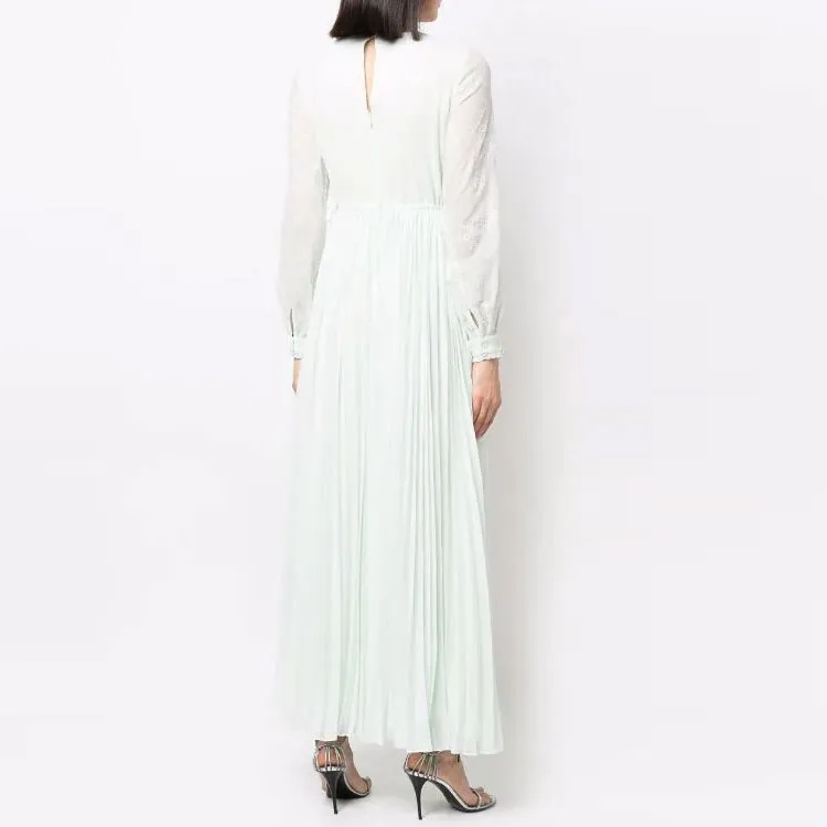 Self-portrait Lace-trim Maxi Dress-2