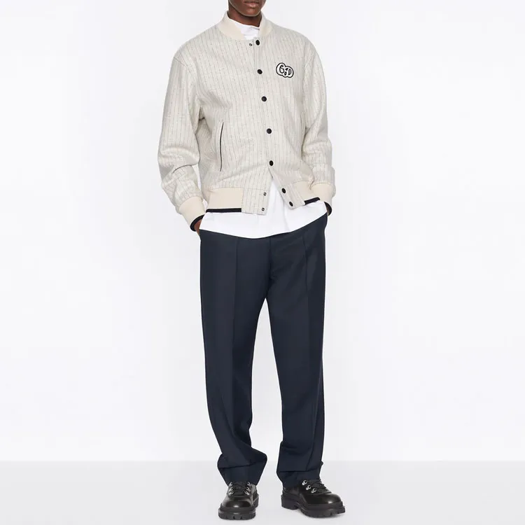DIOR Quarterly New Products Baseball Jerseys Men White-4