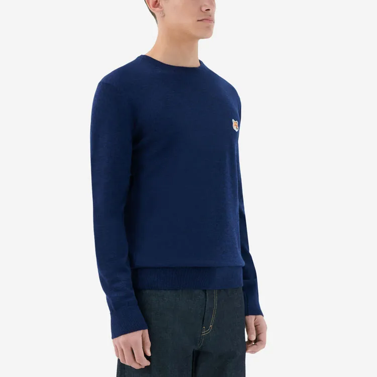 Maison Kitsune Sweaters Unisex Dark Blue-3