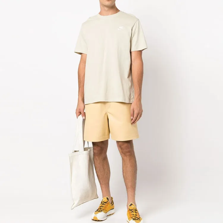 Nike T Shirts Men Beige-1
