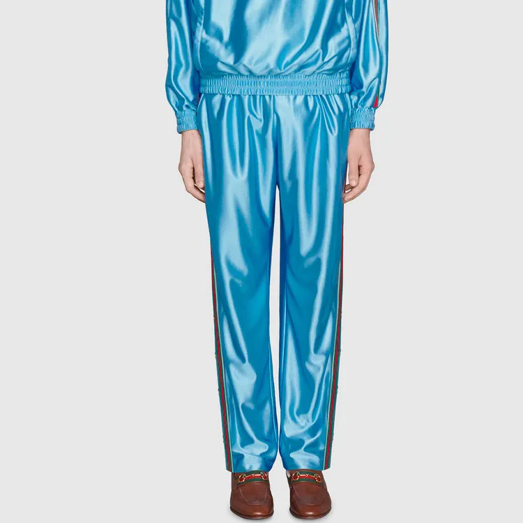 GUCCI Shiny Jersey Jogging Pant With Web-1
