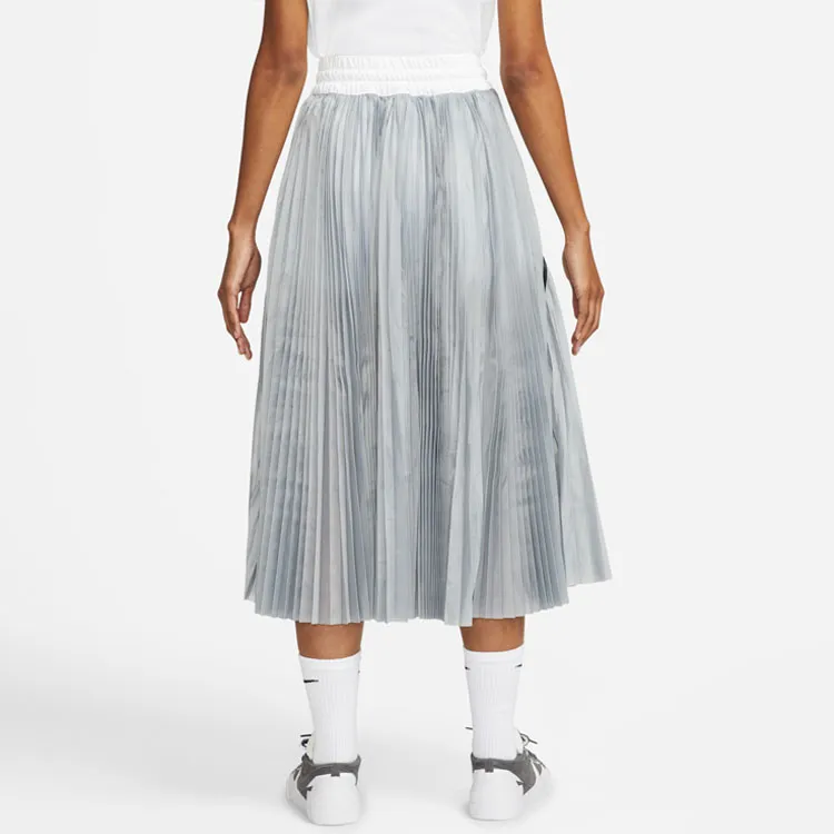 Sacai X Nike Casual Long Skirts Women's Gray-4