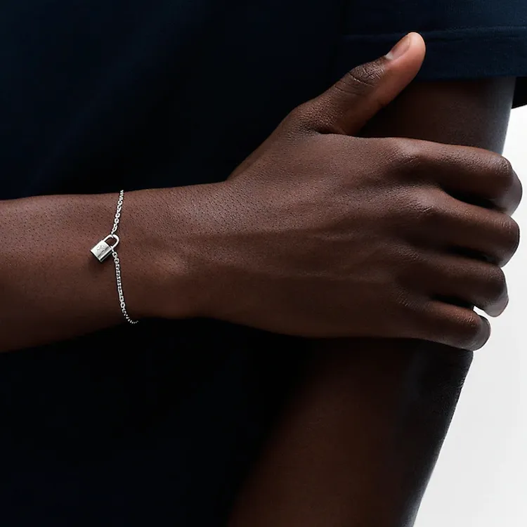 LOUIS VUITTON SiLOUIS VUITTONer Lockit Bracelet Sterling SiLOUIS VUITTONer-2
