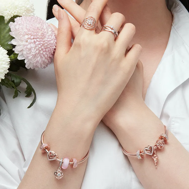 Pandora Bracelets Women's Rose Gold-5