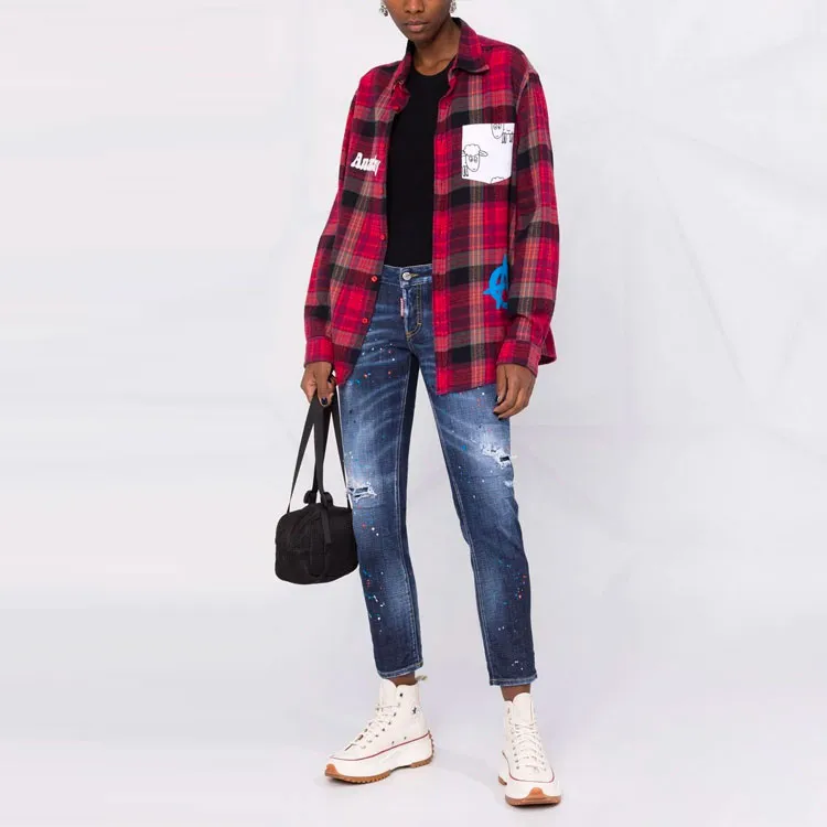 DSQUARED 2 Jennifer Distressed Cropped Jeans-2
