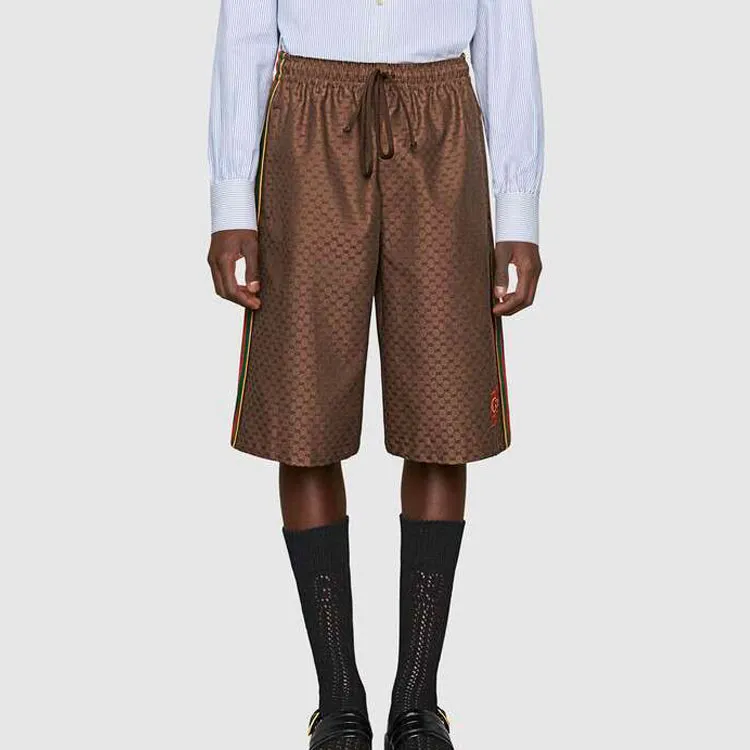 GUCCI Casual Shorts Men Brown-4