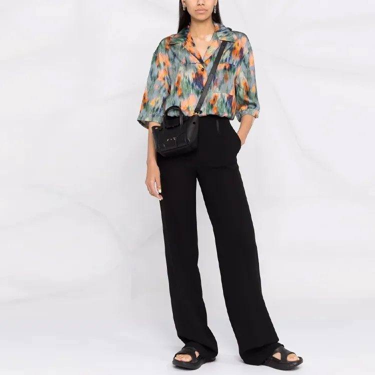 OFF WHITE FW21 Shirts Women's Green Orange Multicolor-1
