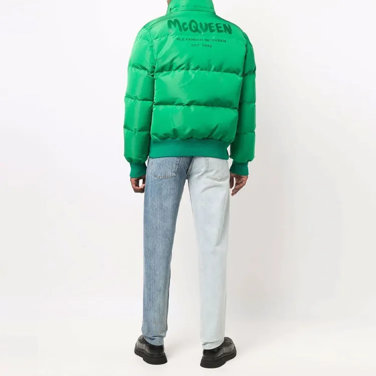 Alexander McQueen Down Jacket Men's Green-1
