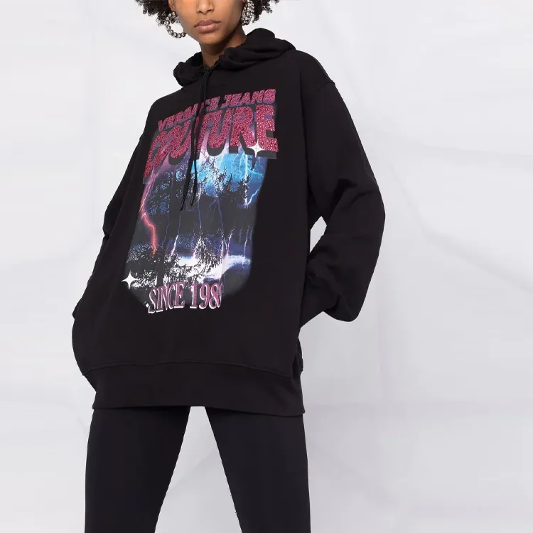 VERSACE JEANS COUTURE FW21 Sweatshirt Women's Black-5
