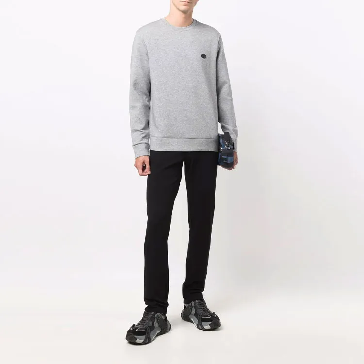 EMPORIO ARMANI Logo patch Crew Neck Sweatshirt-1