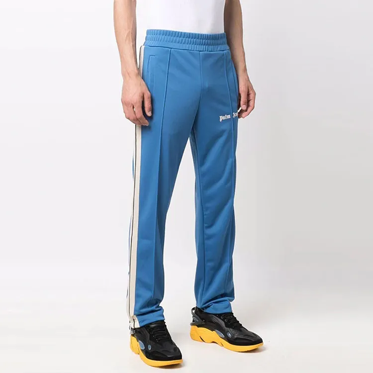 PALM ANGELS Knitted Sweatpants Men Blue-2