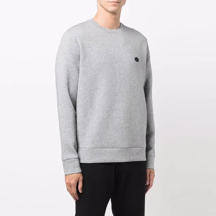 EMPORIO ARMANI Logo patch Crew Neck Sweatshirt-3