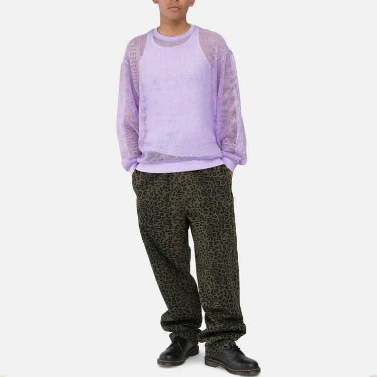 Stussy Cotton Mesh Long Sleeve Crew Top-2