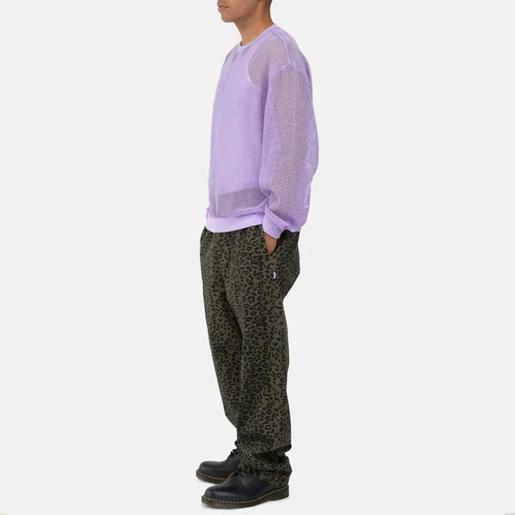 Stussy Cotton Mesh Long Sleeve Crew Top-5