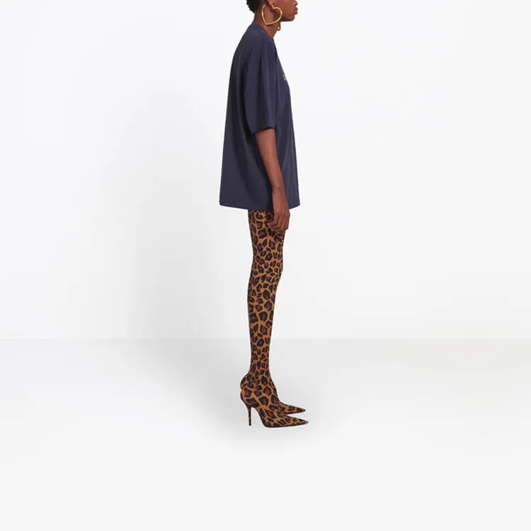 Balenciaga Regular T Shirt Women's Dark Blue Regular Fit-3