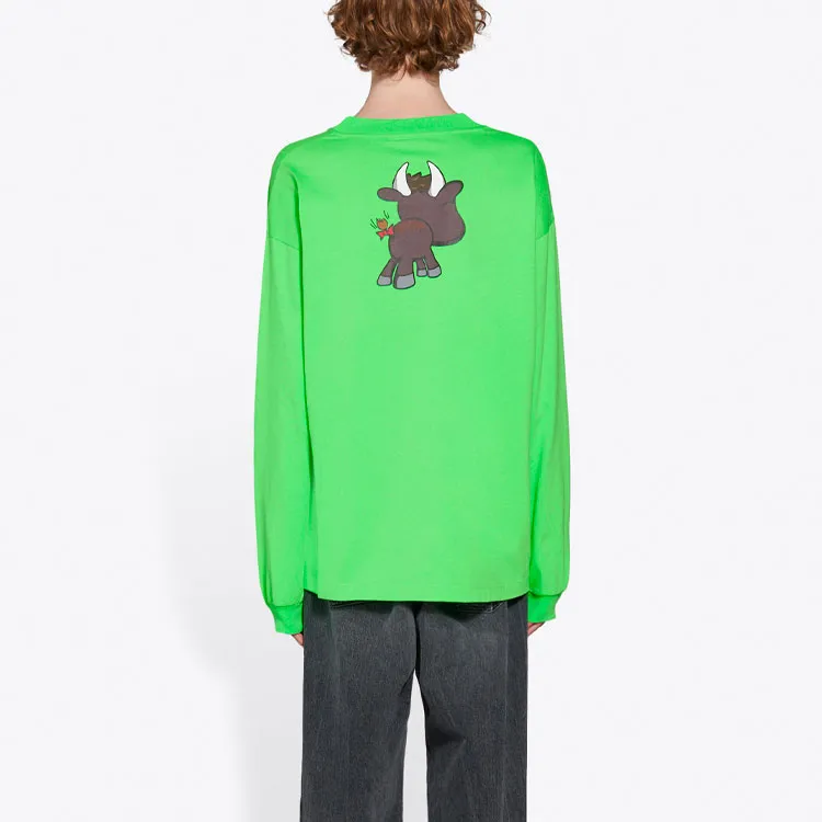Balenciaga T-Shirts Unisex Neon Green-4