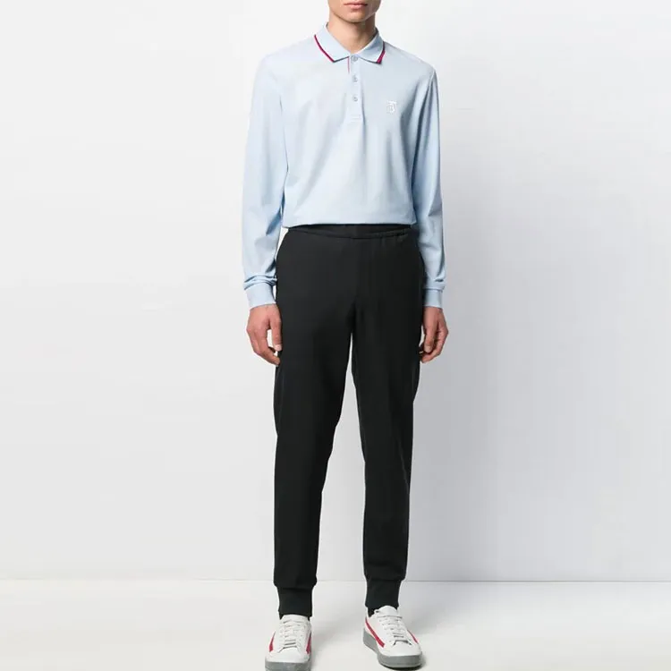 Burberry Polo Shirts Men Blue-2