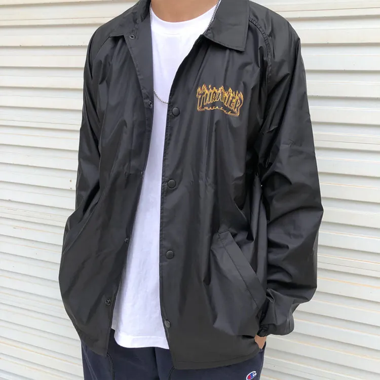 Thrasher Jacket US Version Unisex Black-3