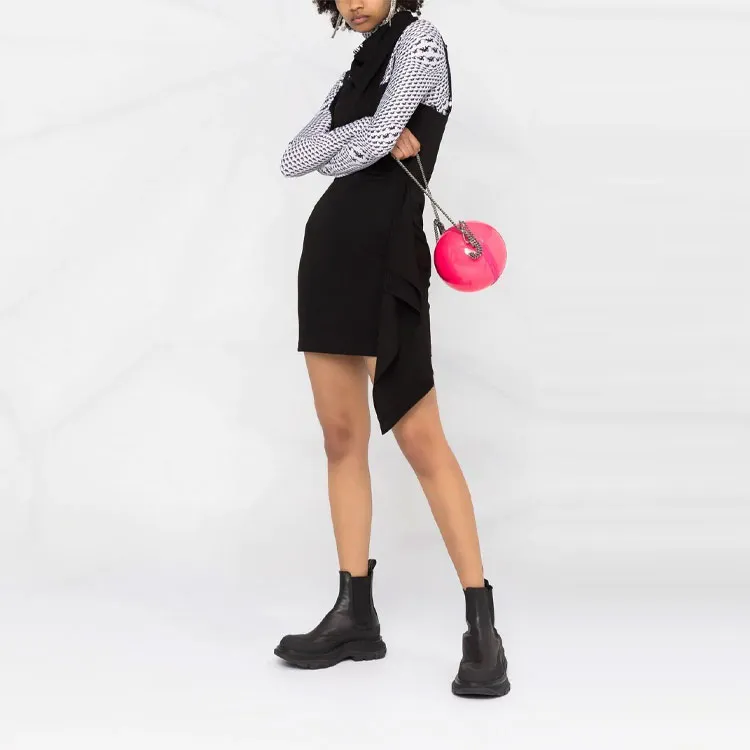 OFF WHITE Scarf Detail Sleeveless Dress-1