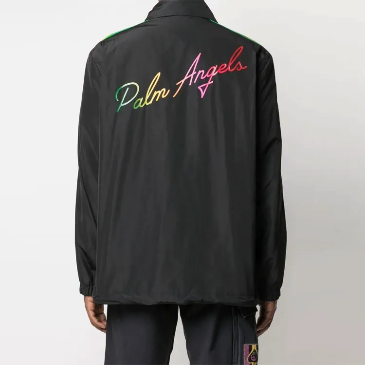 PALM ANGELS Miami Buttoned Coach Jacket-2