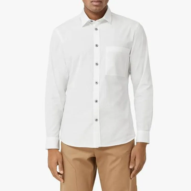 Burberry Shirts Men White-1