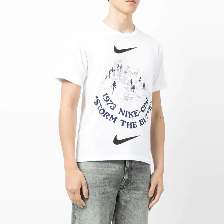 Nike X CDG T-Shirts Unisex White-4