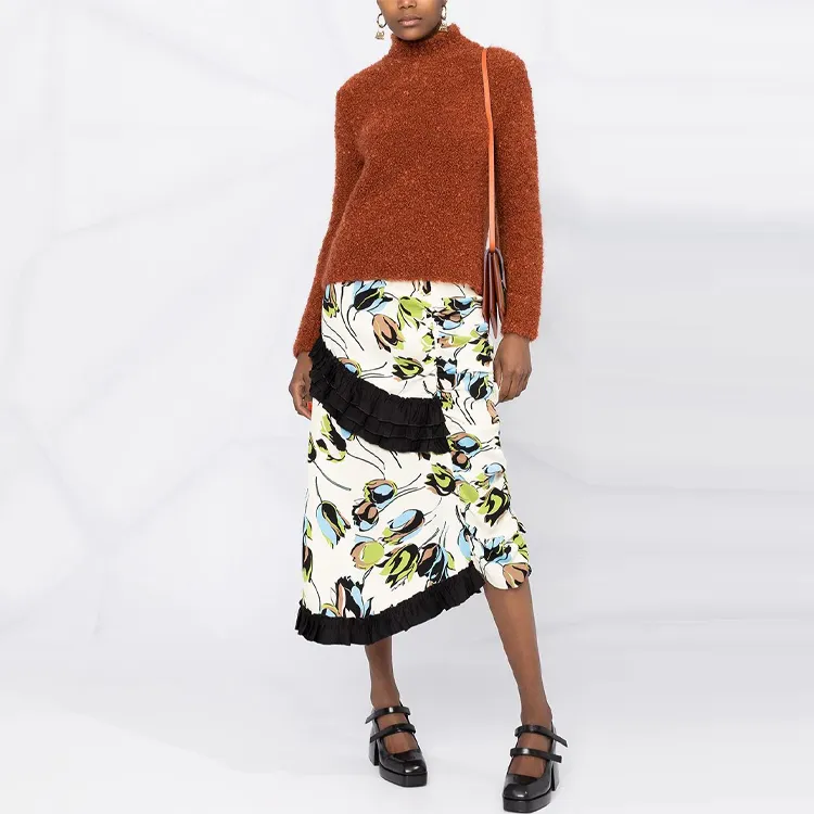 MARNI Loose Fit Sweater Women's Orange Red-1