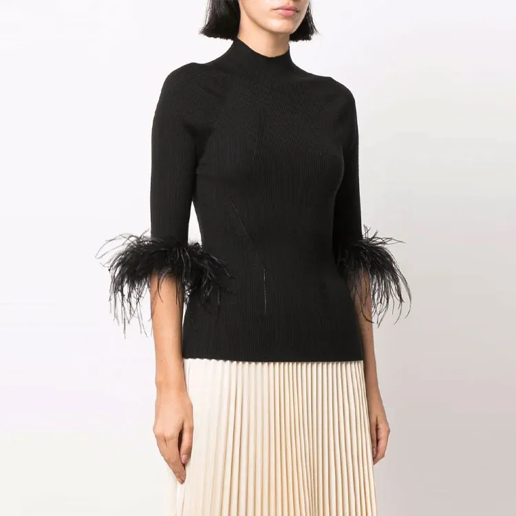 Lanvin FW21 Slim Fit Sweater Women's Black-2