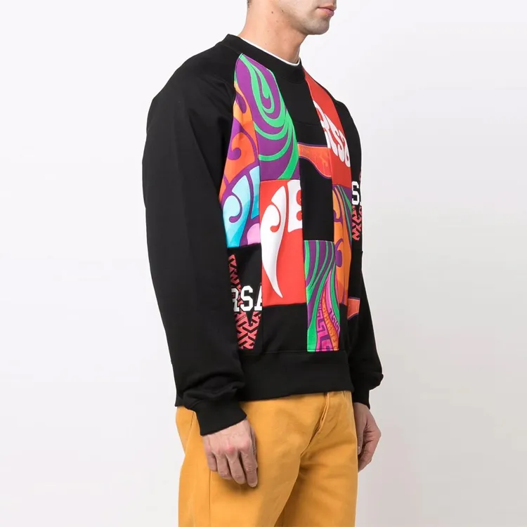VERSACE SS22 Sweatshirt Men's Black-3