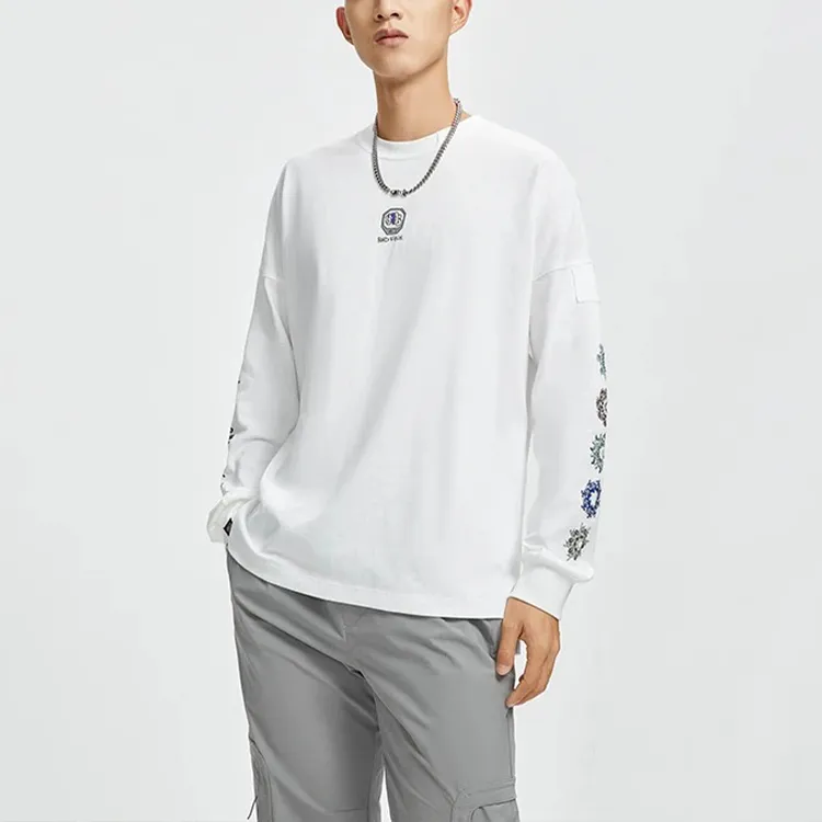 LiNing Basketball Collection T Shirt Men's White-5