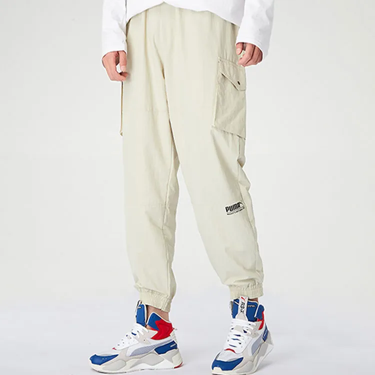 PUMA Casual Pants Men Beige-4
