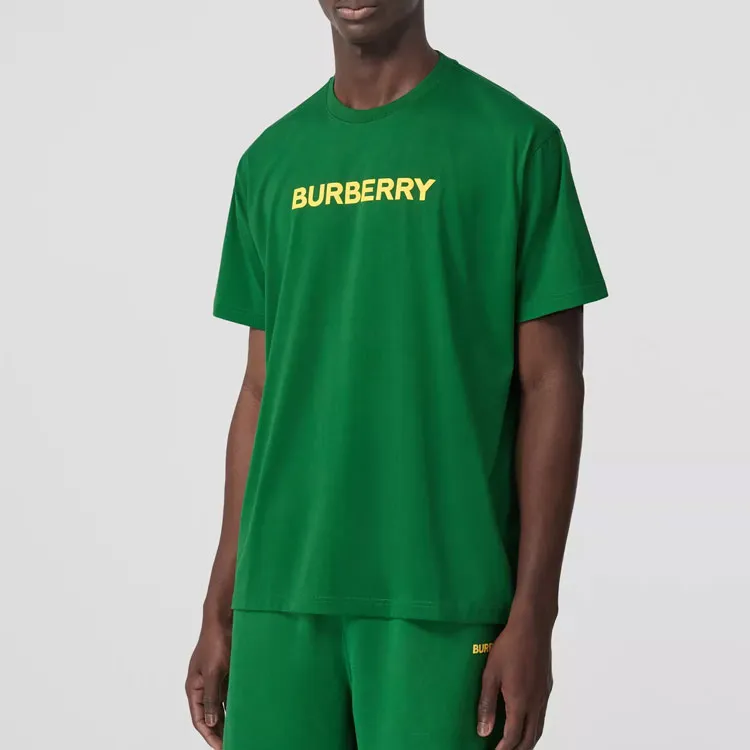 Burberry Logo Print Cotton Oversized T shirt-2