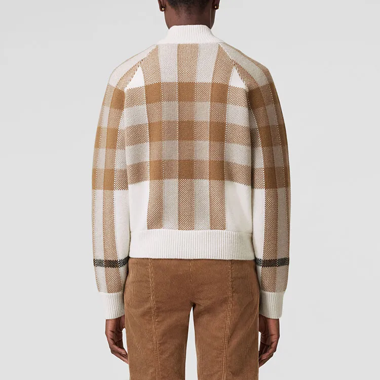 Burberry Cropped Coat Women's Beige-3