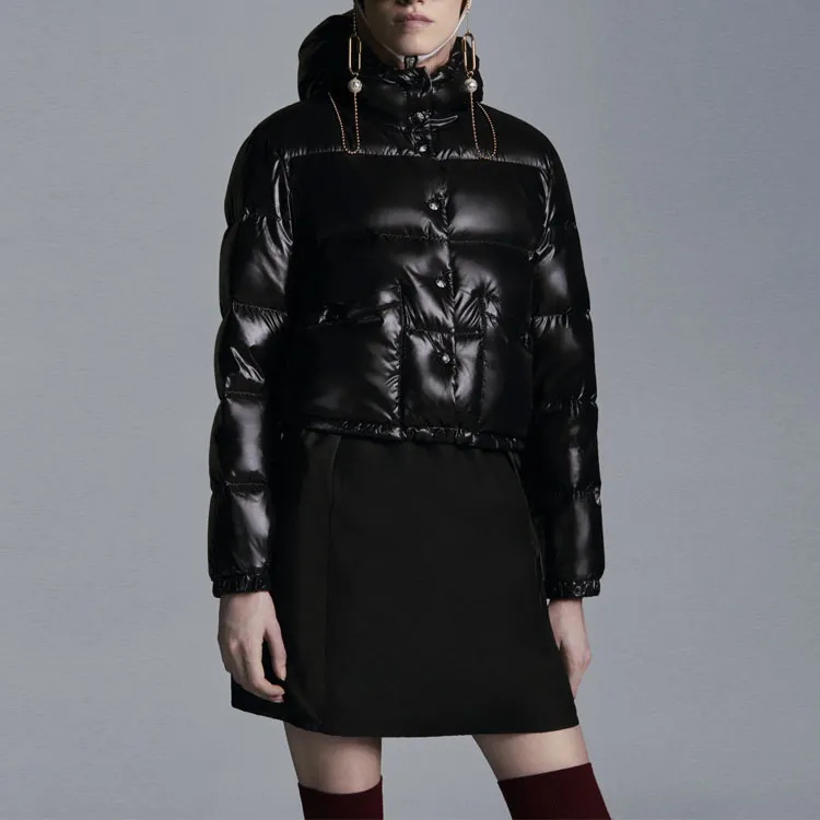 Moncler FW22 Down Jacket Winter Women's Black-2