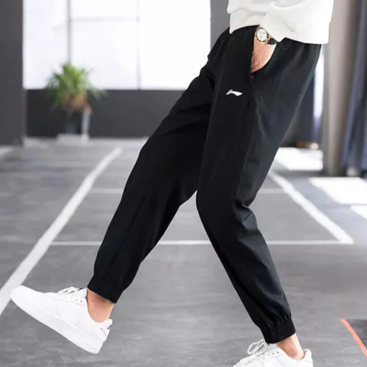 LiNing Training Series Knitted Sports Pants Men's Black-2