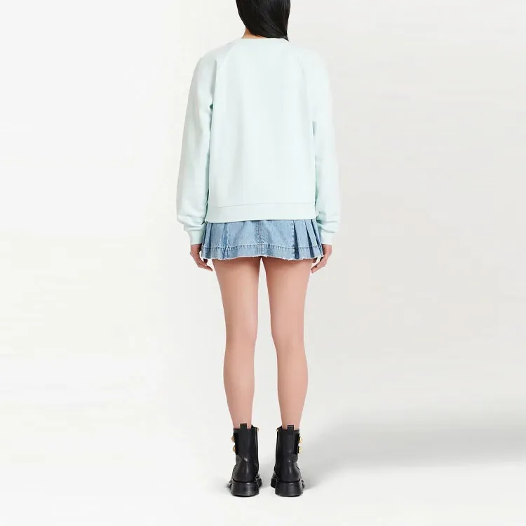 BALMAIN Sweatshirts Women's Light Blue-2