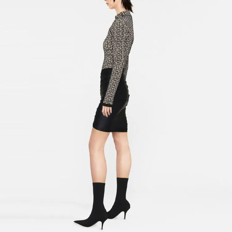 Balenciaga Asymmetric Hem Mini Skirt-3