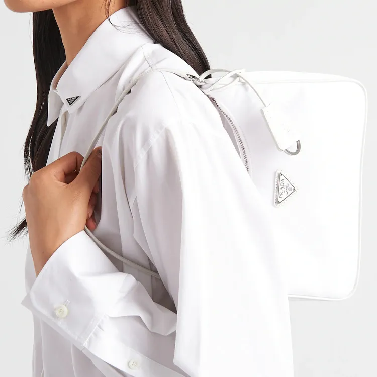 PRADA 2005 Mini Sac White-5
