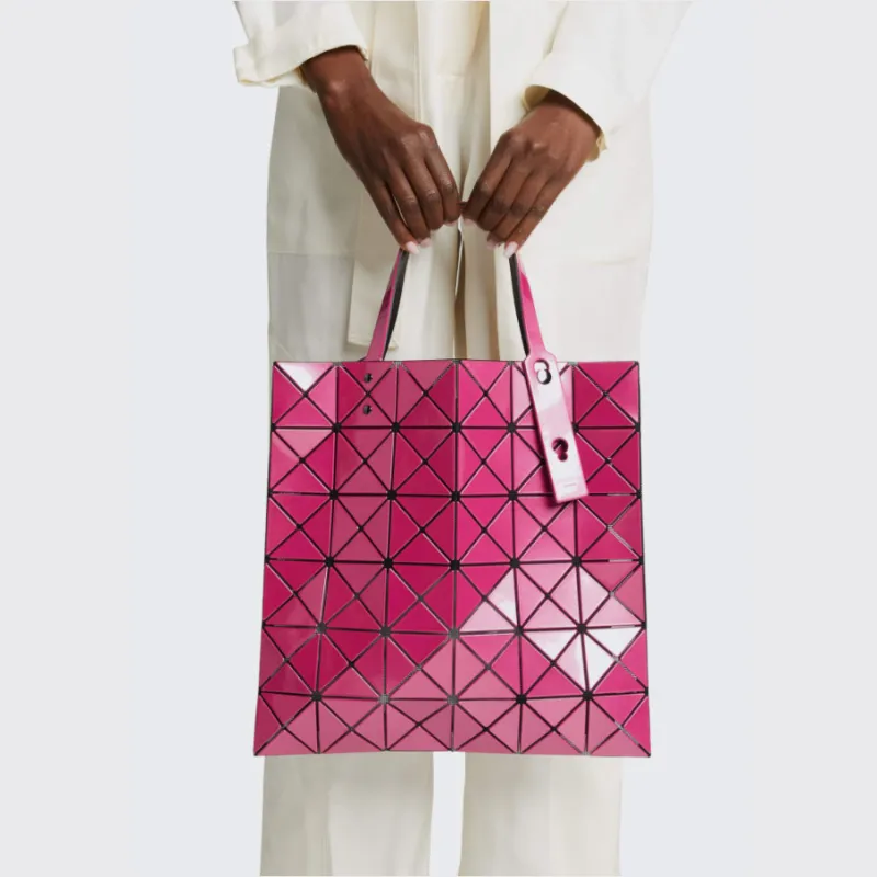 ISSEY MIYAKE Vinyl Chloride Resin Tote Bag, Shopping Bag, Shoulder Bag, Handbag Regular Women's Fuchsia-5