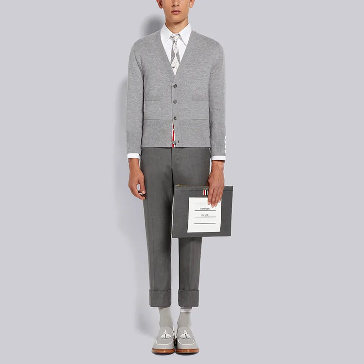 THOM BROWNE· SS22 Sweater Men's Gray-2