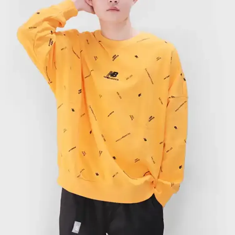New Balance Sweatshirts Men Yellow-3