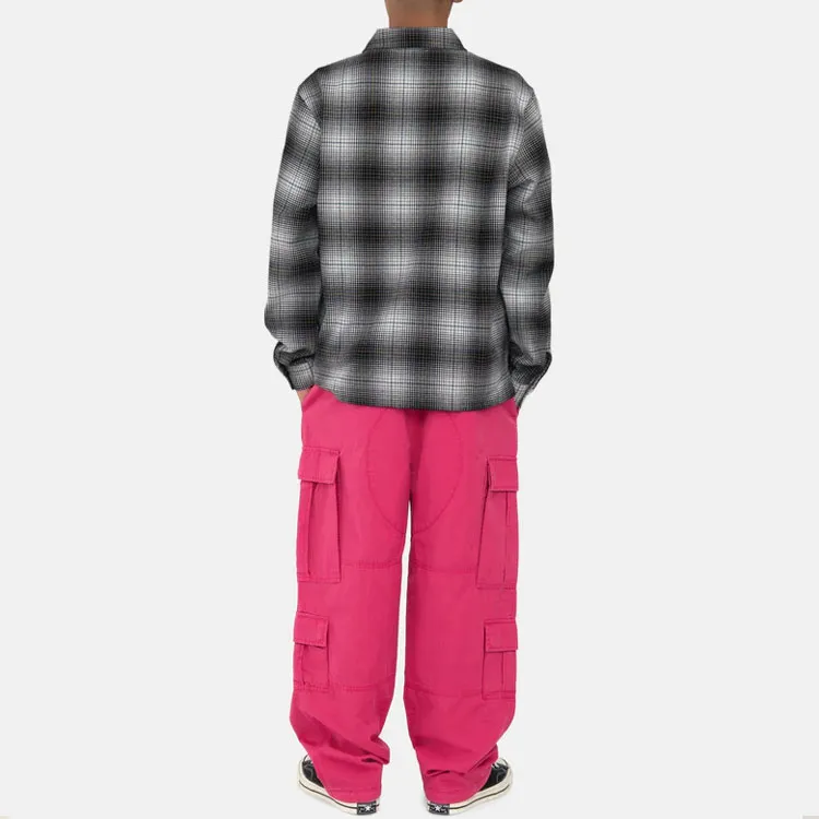 Stussy Paul Shadow Plaid Zip Shirt-4