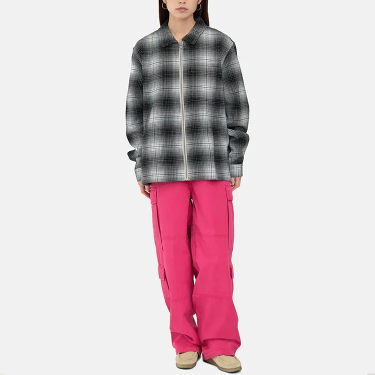 Stussy Paul Shadow Plaid Zip Shirt-3